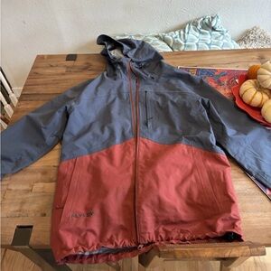 Flylow Knight Jacket Men's Large Blue/Red Excellent Condition